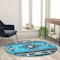 Flash Furniture 5x5 Turquoise Rustic Southwest Style Area Rug ACD-RGC318-55-TQ-GG - alternate 1
